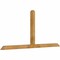 Ekena Millwork Portland Rough Sawn Timber Gable Bracket, Western Red Cedar, 96"W x 44"H x 4"D x 4"F, 11/12 Pitch GBW096X44X0404POR00RWR - alternate 3